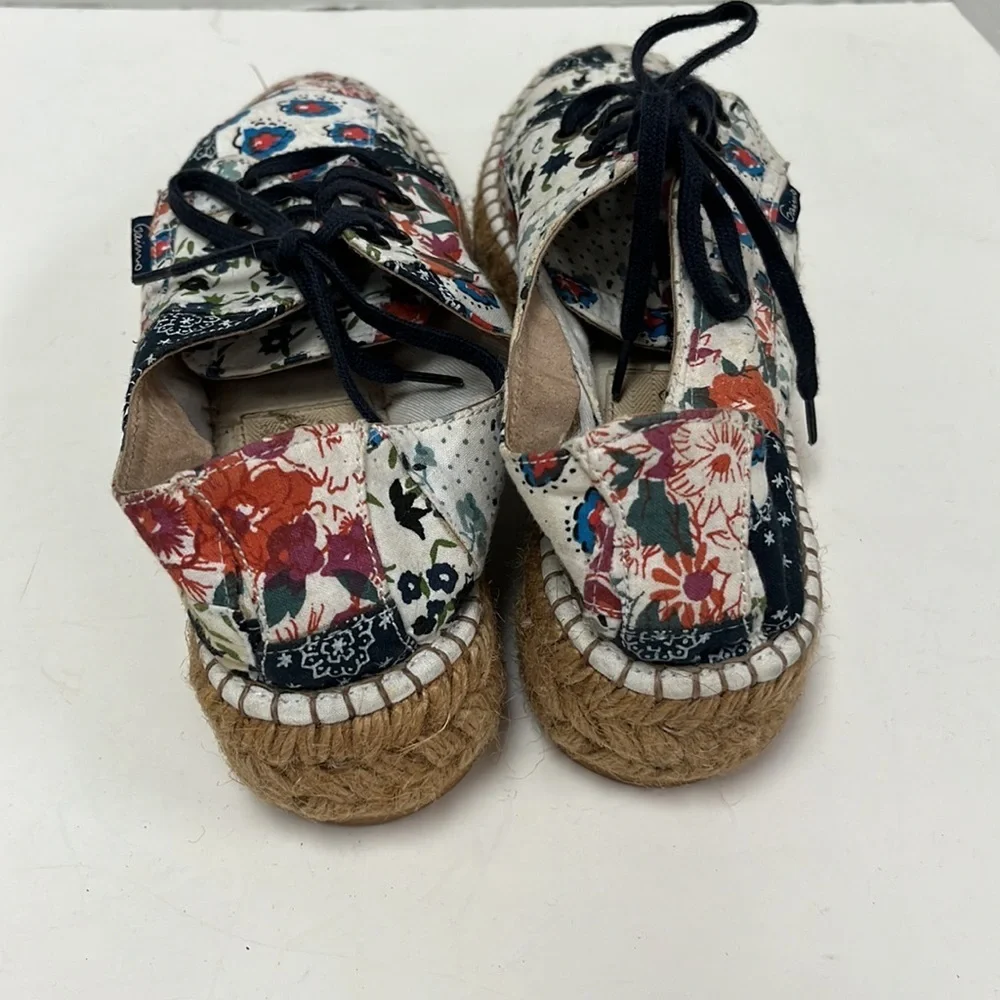 Gairno Floral Cotton Espadrilles “ Hand Made in Spain”